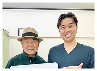 改善されたお客様との2ショット写真